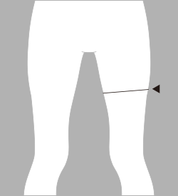 太腿中間囲